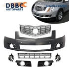 Front Upper Bumper Cover w/Park Sensor Hole W/Grille For Cadillac SRX 2013-2016