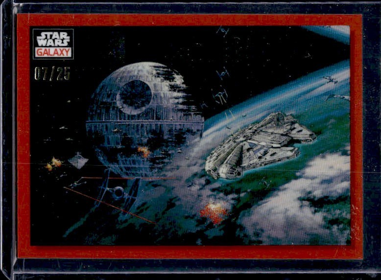 2023 Topps Chrome Star Wars Galaxy #86 Battle of Endor Orange /25