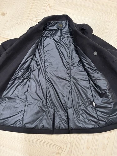 Vaute Men Vegan Peacoat Coat 100% Organic Cotton Recycled Lining NYC Size S image 4