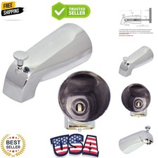 Tub Spout with Front Diverter, 1/2 inch IPS Female Front End Thread, 5-1/4 in...