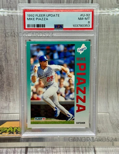 1992 Fleer Update Mike Piazza #U-92 PSA 8 Rookie RC HOF