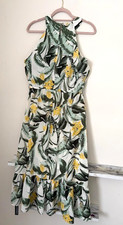 New Roman UK 14 Ivory Floral Dress New Price Tagged At £45 Fast Dispatch
