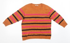 Womens UK Size 12 Sainsburys Orange Pullover Sweatshirt