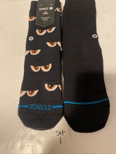 Stance Kids Crew Socks Premium Performance Quality Socks Lot of 2 Size Large