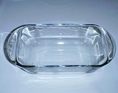 ANCHOR HOCKING 9'' x 5'' Clear Glass 1 1/2 qt Loaf Pan /Bread or Cake Baking Dish