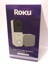NEW Roku Smart Home Wireless Video Doorbell  Chime 1440p HD Night Vision