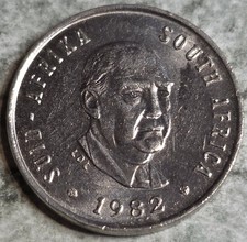 South Africa 1982 5 Cents - End of Balthazar Johannes Vorster s Presidency
