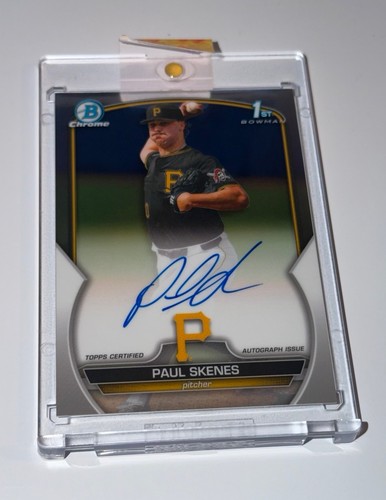 Topps 2023 Bowman Draft Paul Skenes Chrome 1st Bowman Auto CDA-PS Pirates