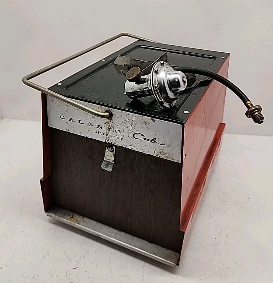  Vintage Caloric Cub Camp Stove And Broiler Oven Used Condit