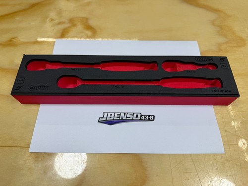 Snap-on Tools NEW RED Foam Tray for 3pc 1/4" Drive Ratchet Set FM103RT05BR - Picture 1 of 8