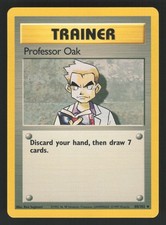 English NM Professor Oak 088/102 BS Pokemon Base Set