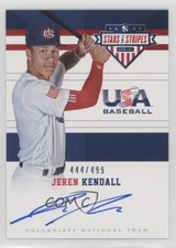 2017 USA Baseball Stars & Stripes CNT Signatures /499 Jeren Kendall #13 Auto 1u6