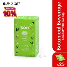BOH Lemon Myrtle Herbal Tea – 25 Bags Relaxing Lemongrass Lime Citrus Blend