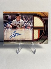 2025 Topps Museum Logan Webb Dual Game-Used Patch Auto Giants /15