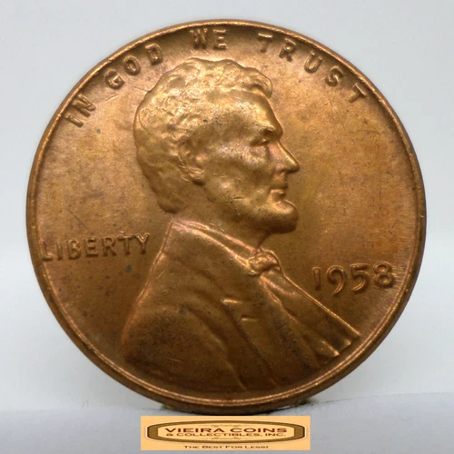 1958 Lincoln Wheat Cent — photo from the most recent tracked eBay sale