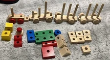 Toy Train with Stacking Blocks