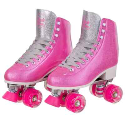 Skate Gear Glittery Roller Skates for Kids & Adults Men Women Youth Summer Sz 7