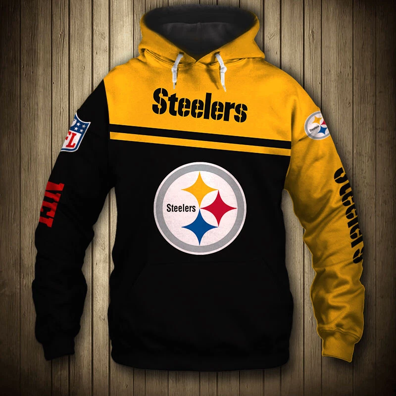 Pittsburgh Steelers Hoodie Men Sports Sweatshirt Pullover Football Hooded  Jacket | eBay