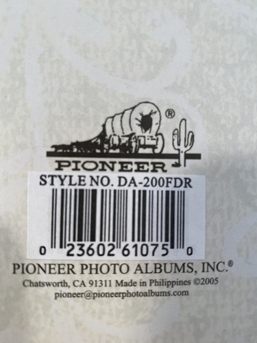 Pioneer Photo Album with Note Sections White Slip in 4X6 Holds 200 Photos - Picture 6 of 6