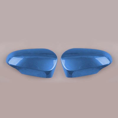 Blue Wing Mirror Cover Caps Fit For Toyota Yaris 2012-2020