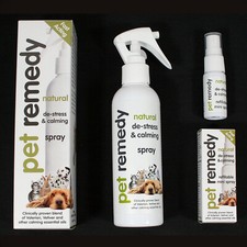 PET REMEDY CALMING SPRAY 200ml/15ml HELP DE-STRESS NERVOUS DOGS CATS BIRDS RSPCA
