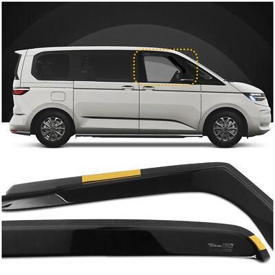 HEKO Wind Deflectors Rain Deflectors for Volkswagen VW Multivan T7 2021+ 2pcs