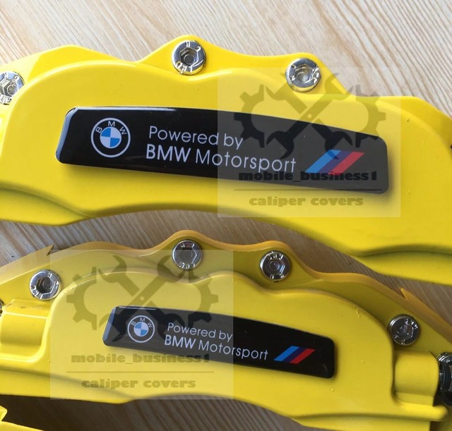 Yellow Metal M Performance Brake caliper covers bmw 120d 220d 320d 325d