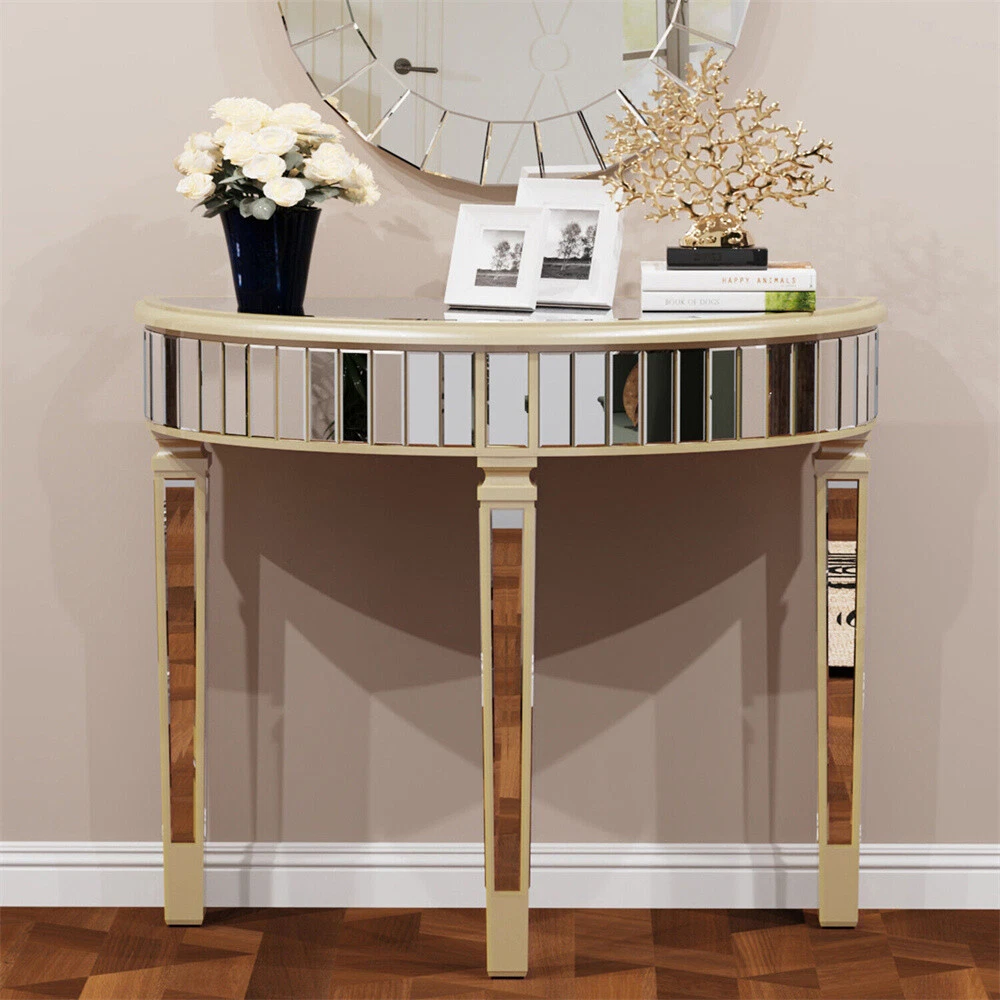 Console table as makeup vanity deals