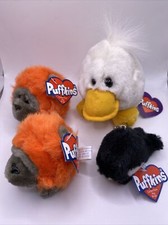 LOT 4 PUFFKINS 1994 omar, omar, Toby, And Quakster All With Tags And Tush Tags