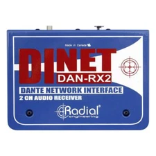 Radial Engineering DiNET DAN-RX2 2-Channel Dante Network Receiver