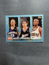 2001 Topps League Leaders Assists Jason Kidd John Stockton Mark Jackson #217