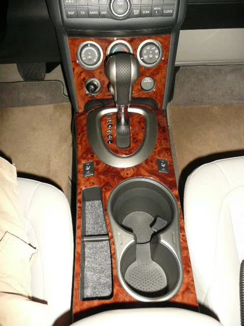 JUEGO DE MOLDURAS DE TABLERO DE MADERA BURL INTERIOR PARA NISSAN ROGUE S SE SL 2008 08 2009 2010 Foto 2 de 4