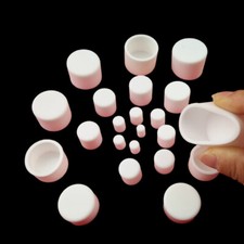 Rubber Round End Caps Tubing Round Tube Pipe End Cover Caps 32.5 78.5mm White