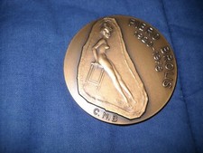 MEDAGLIA  BRONZO PIERO BROLIS  EMESSA PE 13° CONVEGNO NUMISMATICO 1988 A BERGAMO