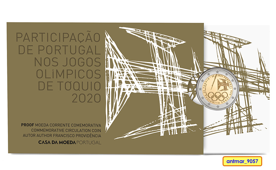 Portugal 2 Euro 2021 - JEUX OLYMPIQUES TOKYO - * BE * - OLYMPIC GAMES -* Proof *