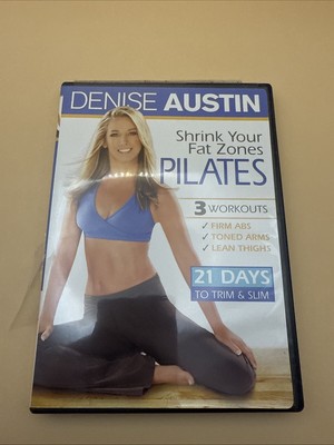 Shrink Your Fat Zones Pilates (DVD, 2010) Denise Austin 3 Workouts
