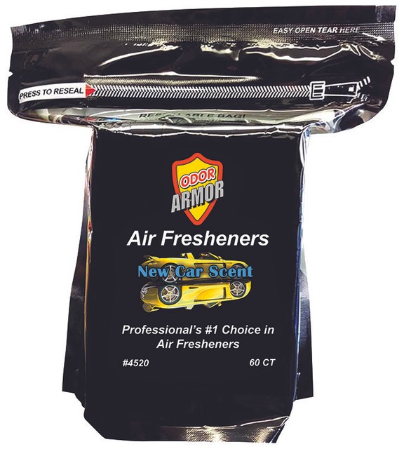 Air Freshener Pads for Cars. NEW CAR SCENT Bag of 60. FREE SHIPPING