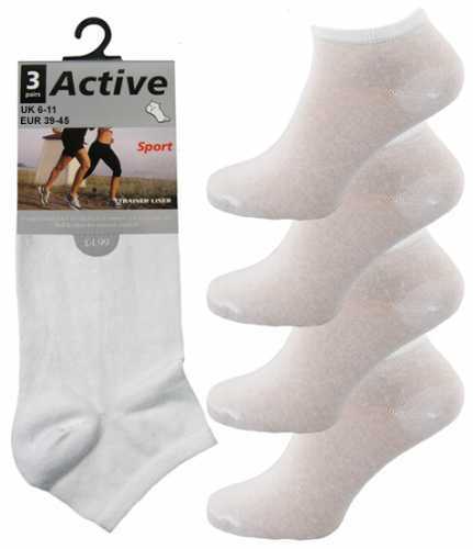 Mens Trainer Socks 3 Pairs Sport Socks Gym Boys Ankle Running Tennis Size 6-11 - Picture 2 of 6