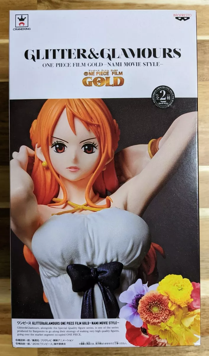 One Piece Film Gold Glitter & Glamours Nami Figure Set of 2 BANPRESTO