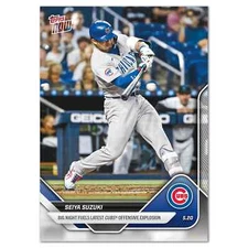 2025 Topps Now Card 197 Seiya Suzuki Big Nite Fuels Win-Free Shipping Always!