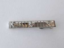 vintage swank tie clip costume jewelry 2 inches