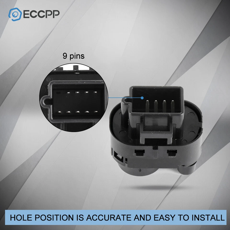 Power Mirror Switch Front Left for Buick Terraza Chevrolet Uplander Saturn Relay - Image 3 of 4