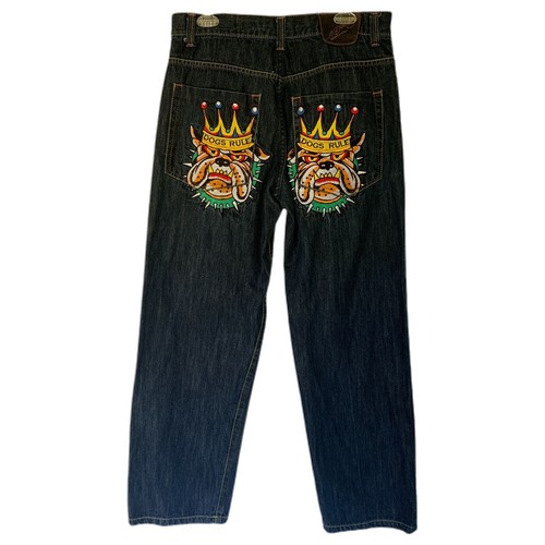 Ed Hardy Mens Jeans Dogs Rule 