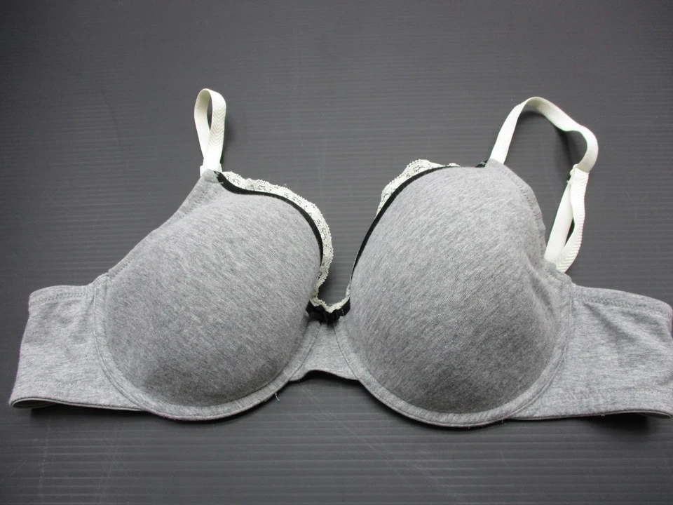 36C Motherhood Women's Gray Maternity Underwire 91%Cotton Bra 1F - Image 3 of 4