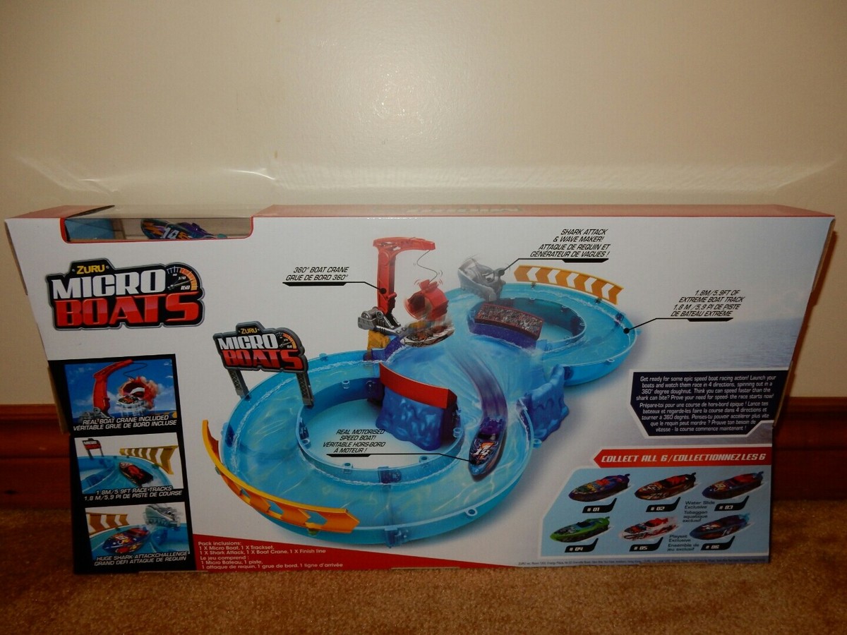 ZURU MICRO BOATS SPEED PASS THE SHARK & RACE TO VICTORY