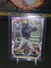2023 Bowman Luis Lara BP-100 Purple Pattern /199 Brewers 1st