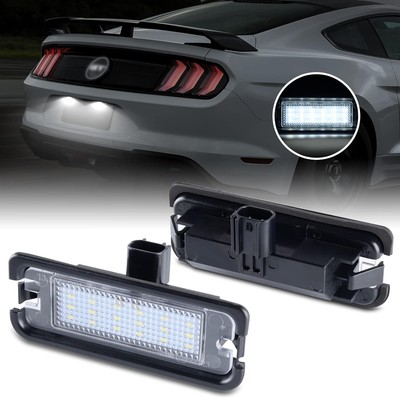 2x White 6000K 18-SMD LED License Plate Lights Lamp For 2015-2022 Ford Mustang