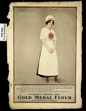 1912 Gold Medal Flour Washburn and Crosby Co Vintage Print Ad 18837