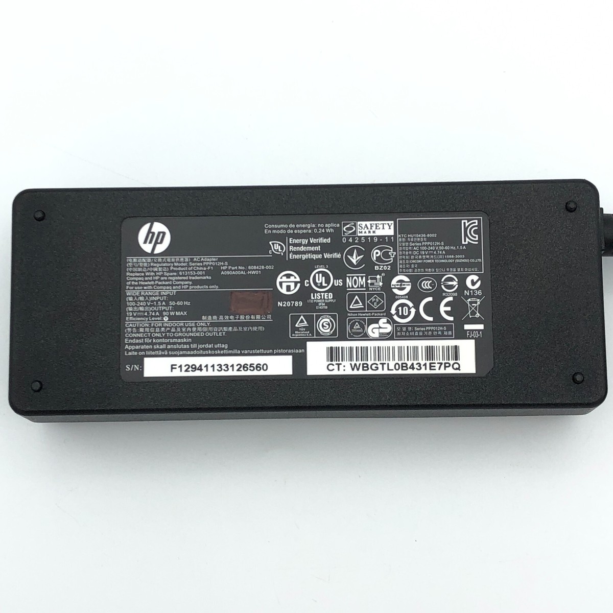 ⑦CAR ADAPTER 第4世代 MAX OEM Original 19V 4.74A Ultimate Ears dsa-90pfe-19 2 190 474 534