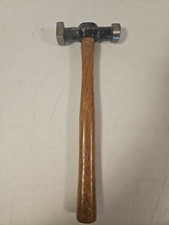 Vintage Auto Body Hammer Wood Handle Both Square And Round Heads